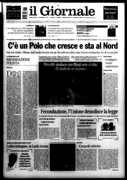 Il giornale : quotidiano del mattino